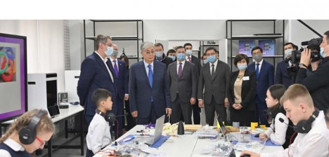Касым-Жомарт Токаев посетил Дворец школьников в Алматы - «Образование»